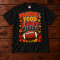 Football Food Family Repeat Thanksgiving T-Shirt
