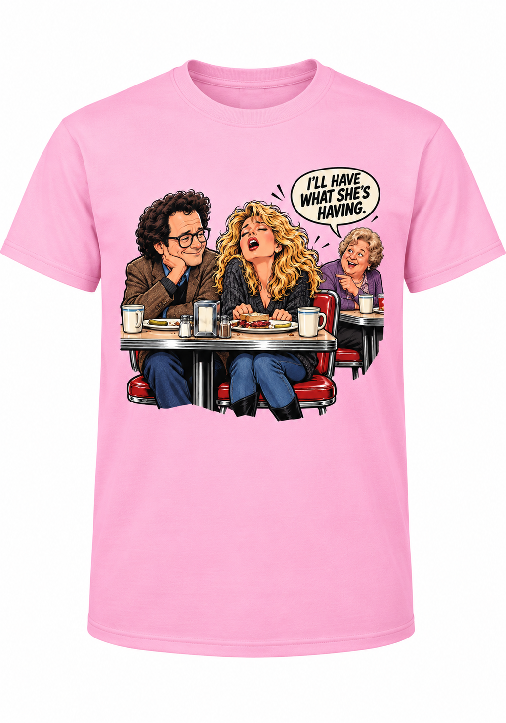 I’ll Have What She’s Having Retro 90s Comedy Graphic Tee – Funny Throwback Shirt