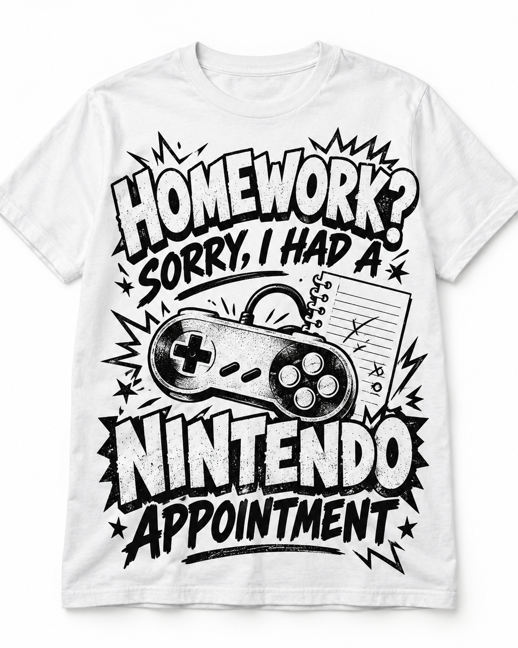 Homework? Sorry, I Had a Nintendo Appointment T-Shirt