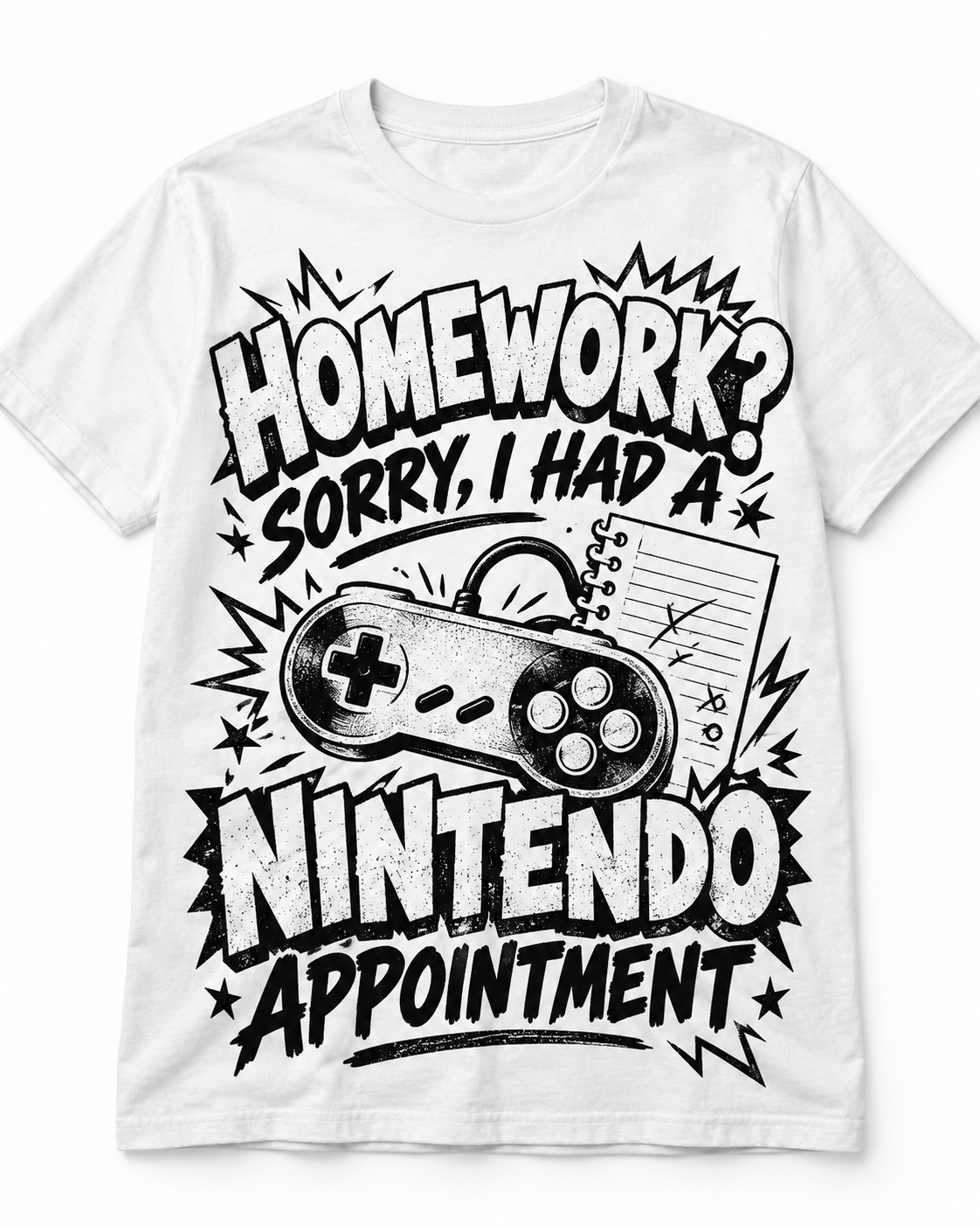 Homework? Sorry, I Had a Nintendo Appointment T-Shirt