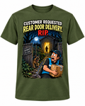 Amazon Flex – Customer Instructions Be Like shirt mockup in Carolina Blue