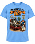 My Therapist Is a Check Engine Light shirt mockup