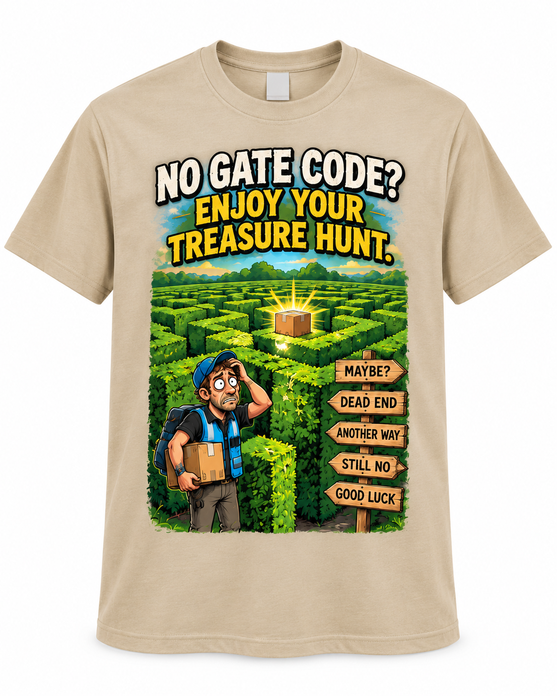 No Gate Code? Enjoy Your Treasure Hunt shirt mockup