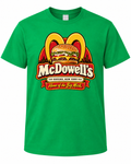 McDowell's Home of the Big Mick – Retro 80s Comedy Graphic T-Shirt