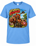 Get to the Choppa! Retro Action Parody Graphic Tee – Funny Throwback Shirt