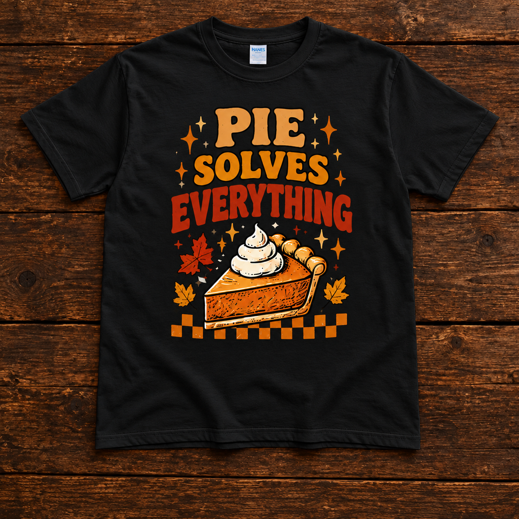 Pie Fixes Everything Funny Thanksgiving T-Shirt