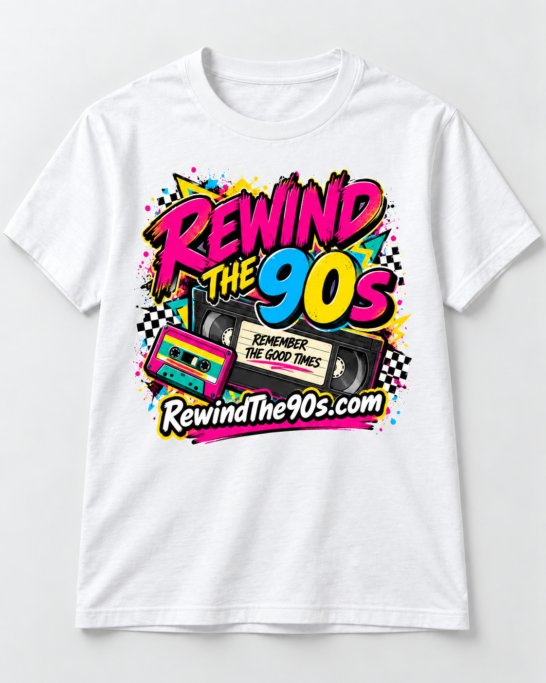 Rewind the 90s Retro Nostalgia T-Shirt
