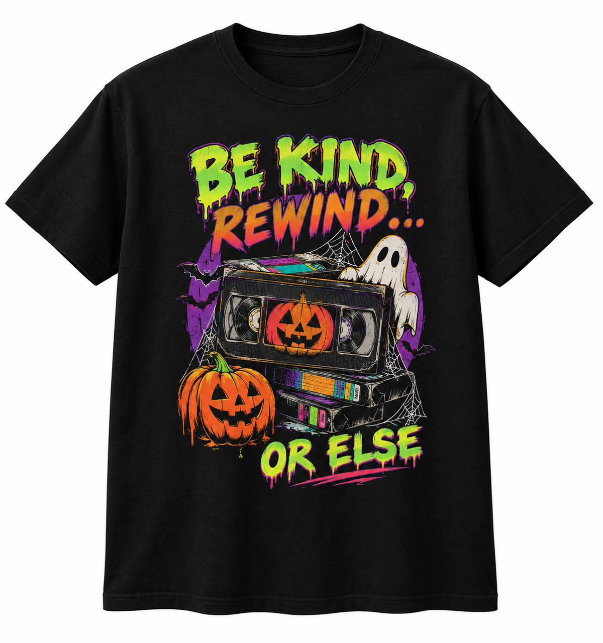 Be Kind, Rewind… Or Else! Halloween Retro T-Shirt