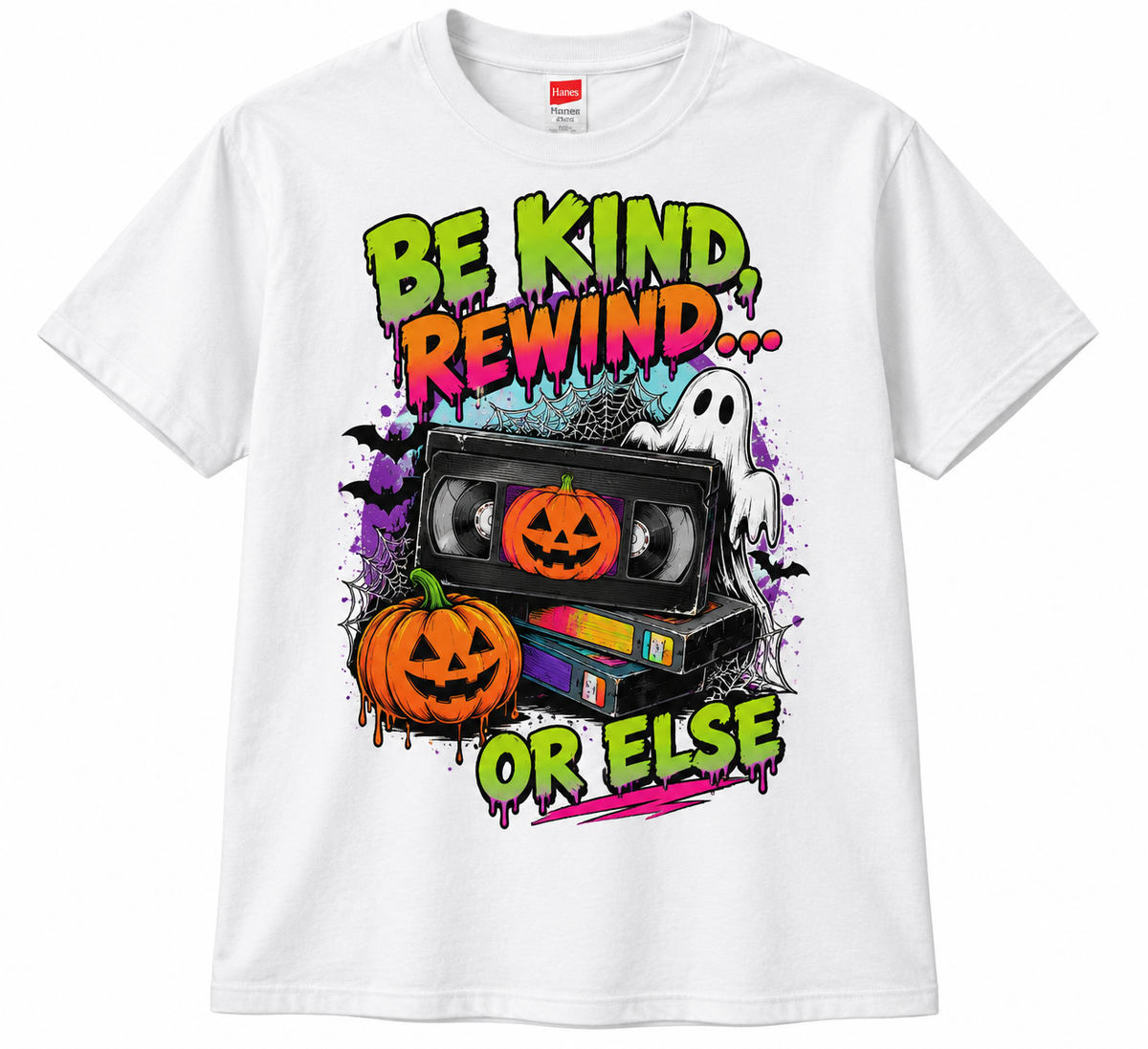 Be Kind, Rewind… Or Else! Halloween Retro T-Shirt