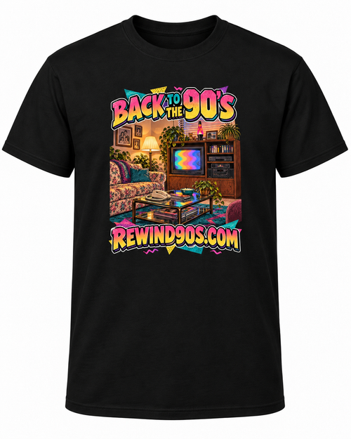Back to the 90s Retro Arcade Graphic T-Shirt – Vintage Gaming Nostalgia – graphic shirt design
