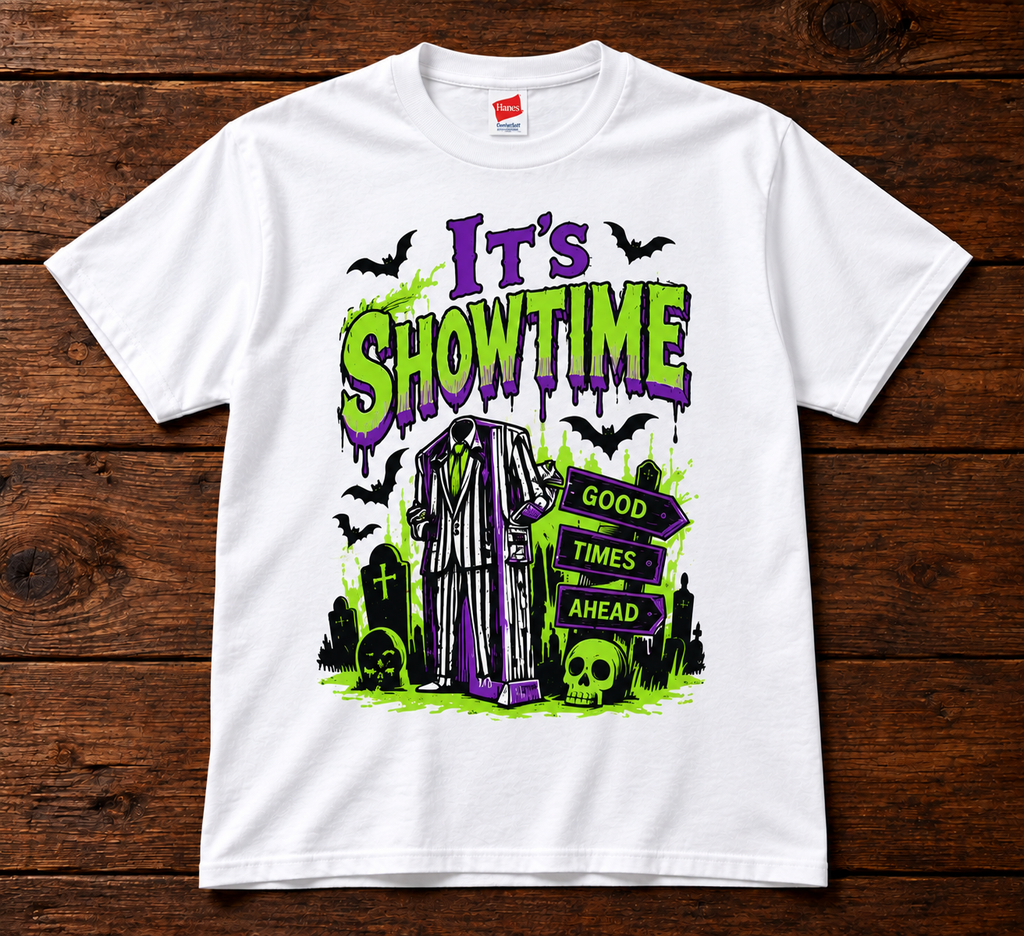 It’s Showtime Retro Halloween T-Shirt