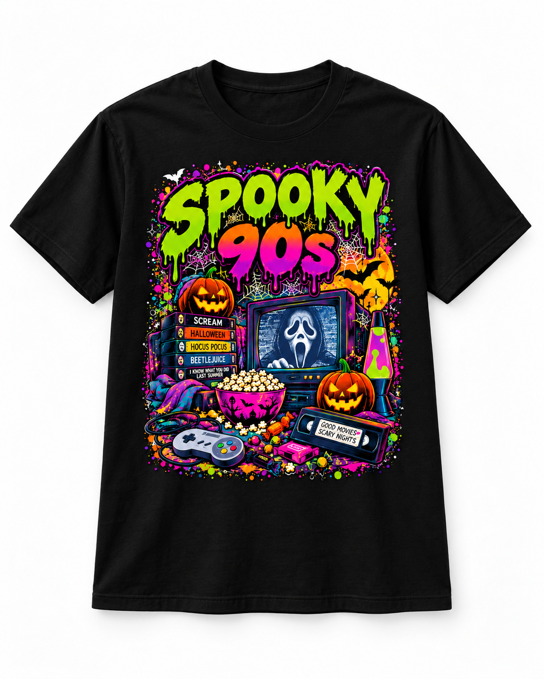 Spooky 90s Retro Halloween T-Shirt