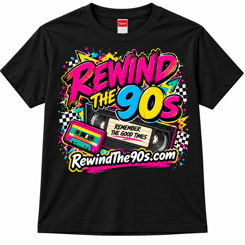 Rewind the 90s Retro Nostalgia T-Shirt
