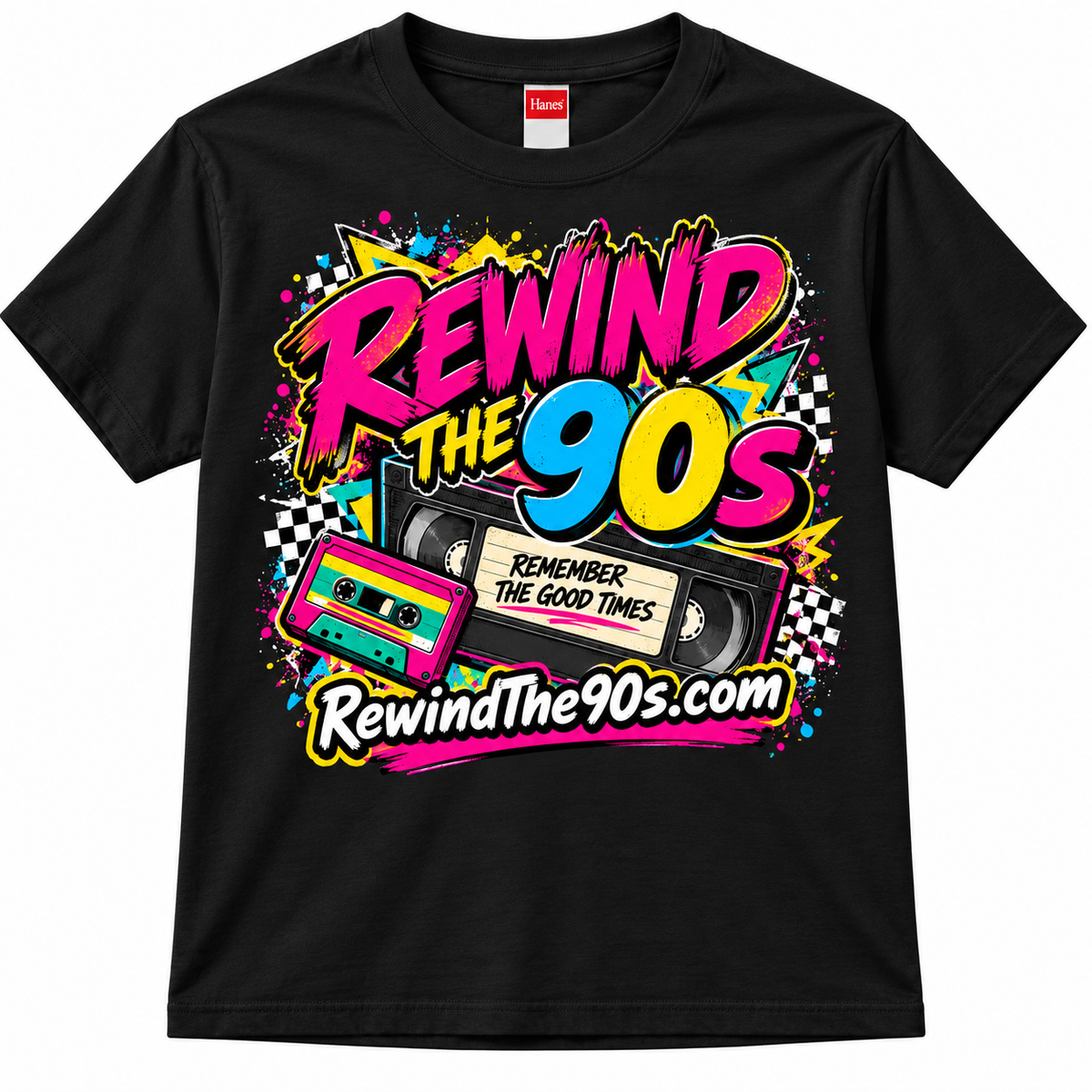 Rewind the 90s Retro Nostalgia T-Shirt