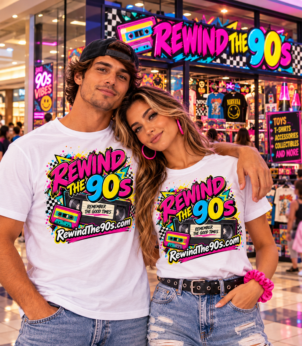 Rewind the 90s Retro Nostalgia T-Shirt