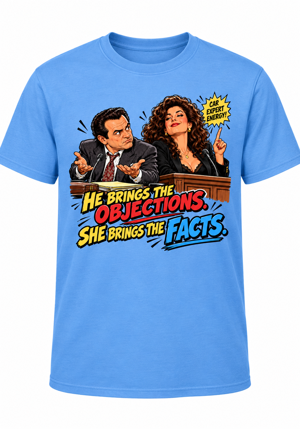 Car Expert Energy – Funny Retro 90s Comedy Graphic T-Shirt