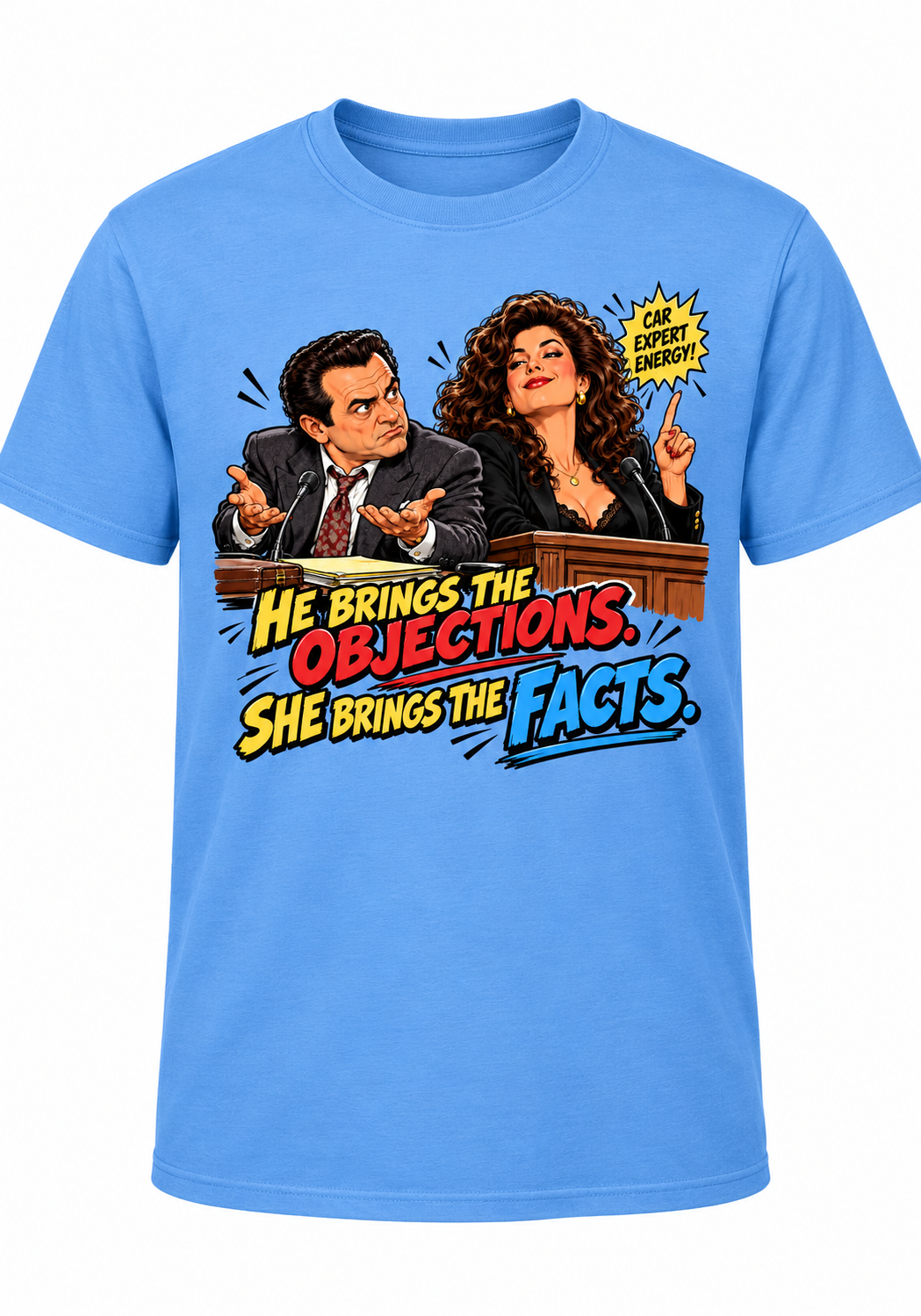 Car Expert Energy – Funny Retro 90s Comedy Graphic T-Shirt